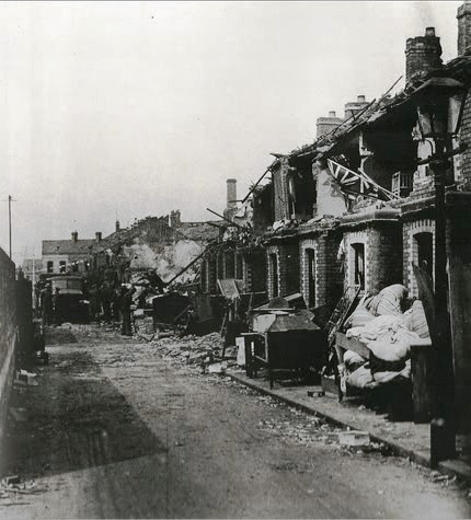 An example of the devastation left after the Blitz.