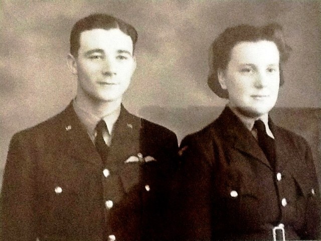 Cecil & Betty Photographed on their Wedding Day