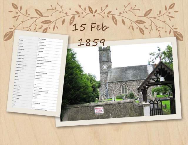 Theresa Scott & John Simpson Marriage Record 